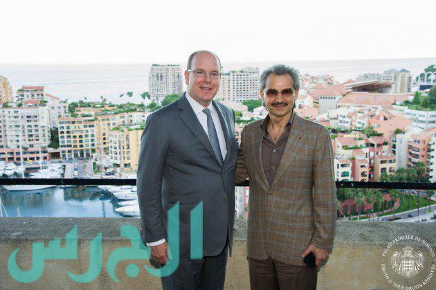الأمير الوليد بن طلال مع أمير موناكو