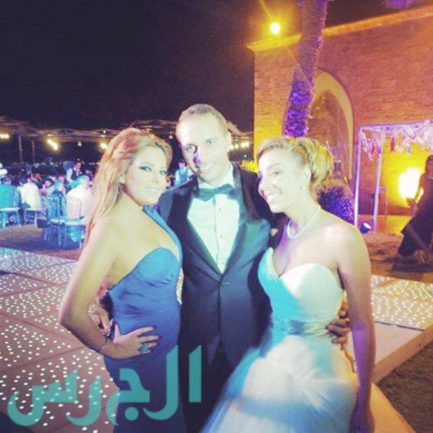 ليليا الأطرش مع شقيقة سعد رمضان وزوجها