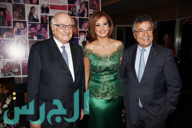 ريما تتوسّط رئيس مجلس إدارة تلفزيون لبنان والوزير رمزي جريج