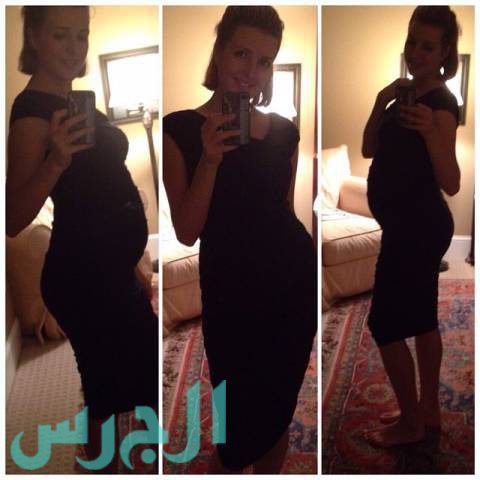 الأمريكية جنيفر جراوت متسابقة عرب جوت تالنت حامل في طفلها الأول