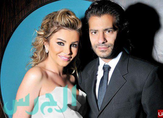 رزان مغربي وزوجها (2)