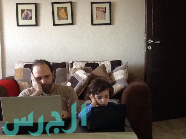 إياد أبو الشامات وابنه