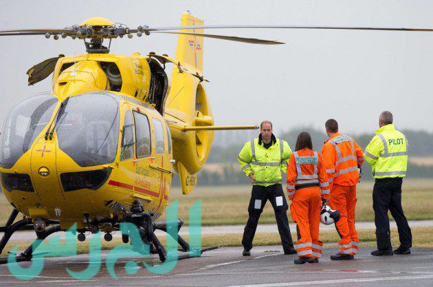 Prince William on the first day of his new job as a helicopter pilot for the  East Anglian Air Ambulance, Cambridge Airport, Britain - 13 Jul 2015
