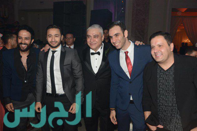 النجوم في حفل زفاف المخرج محمد النقلي (2)