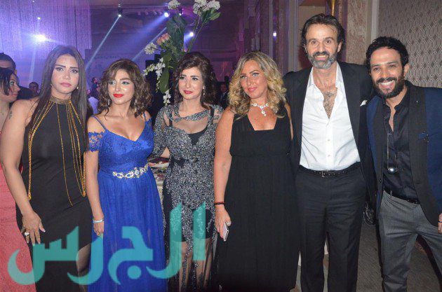 النجوم في حفل زفاف المخرج محمد النقلي (27)