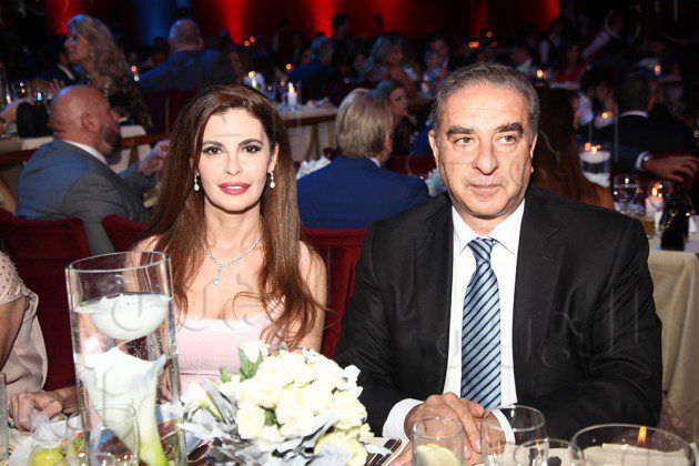 وزير السياحة اللبناني ميشال فرعون وزوجته