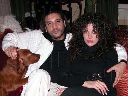 هانيبال القذافي وزوجته