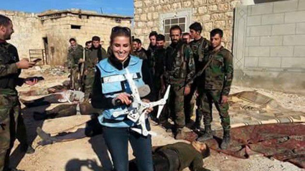 كنانة علوش مع جنود الجيش السوري