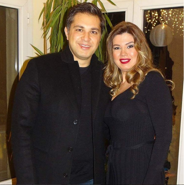 الممثلة المصرية رانيا فريد شوقي وزوجها