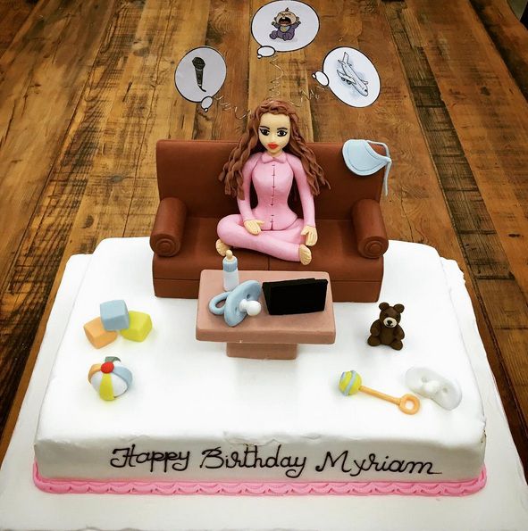 كعكة عيد ميلاد ميريام فارس