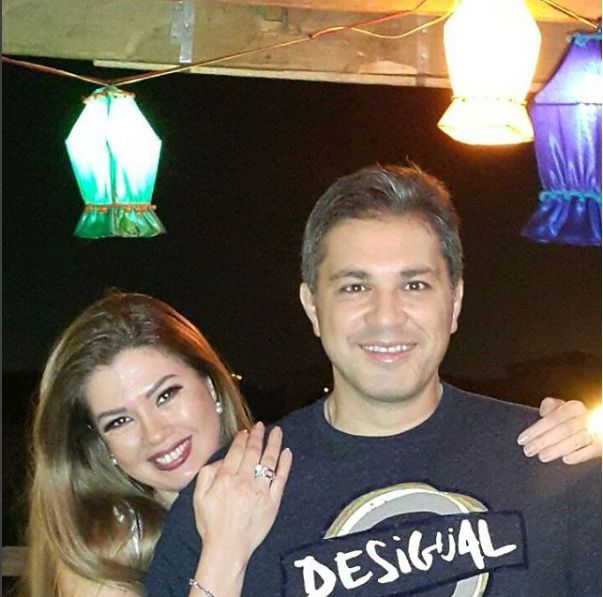 رانيا فريد شوقي مع زوجها