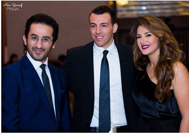 دنيا سمير غانم وزوجها رامي رضوان وأحمد حلمي