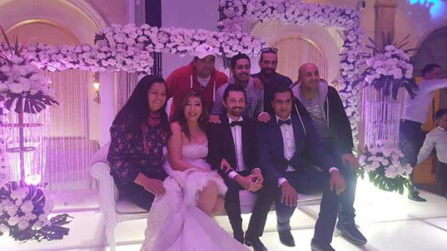 جيهان قمري ارتدت فستان الزفاف في مشهد من مسلسل (شقة فيصل)