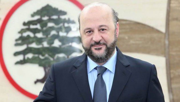 وزير الاعلام اللبناني ملحم الرياشي