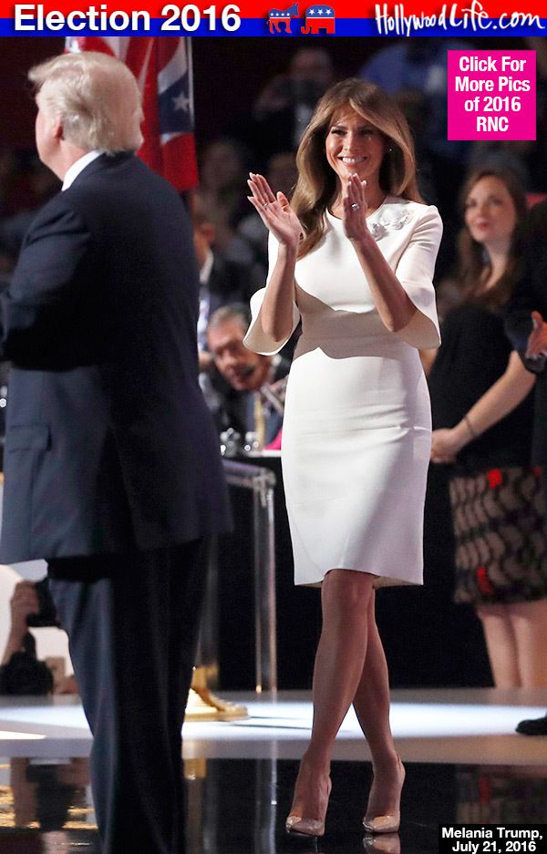 ميلانا ترامب واللون الأبيض في مناسبة رسمية 