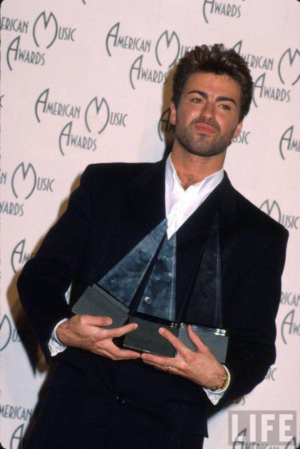 George Michael with awards 