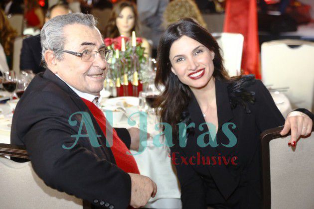 الممثلة اللبنانية بياريت قطريب وروميو لحود