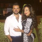 النجم السوري سامو زين وزوجته الإعلامية المصرية دينا صالح