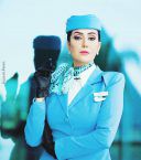 النجمة المصرية غادة عبد الرازق في كواليس تصوير مسلسلها الجديد (أرض جو)