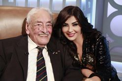 الممثل المصري القدير جميل راتب والإعلامية اللبنانية راغدة شلهوب