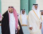 ملك السعودية وأمير قطر