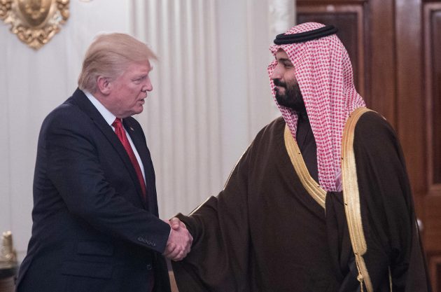 الرئيس الأميركي دونالد ترامب وولي العهد السعودي محمد بن سلمان