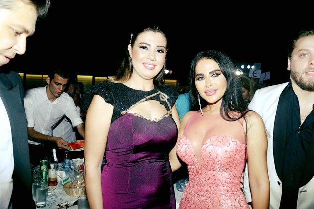 ليال عبود برفقة الممثلة المصرية رانيا فريد شوقي