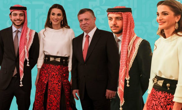 الحسين بن عبدالله والملكة رانيا