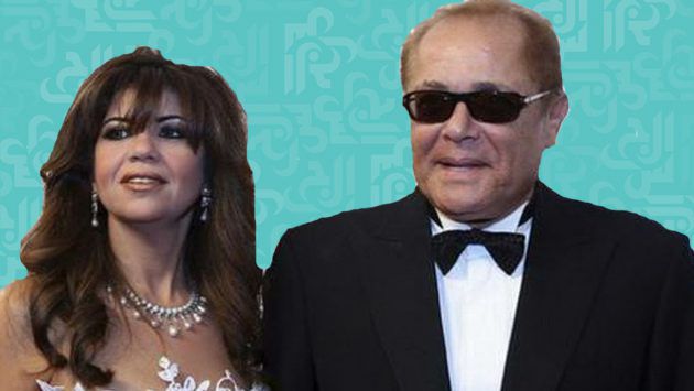 الإعلامية المصرية بوسي شلبي وزوجها الممثل المصري الراحل محمود عبد العزيز