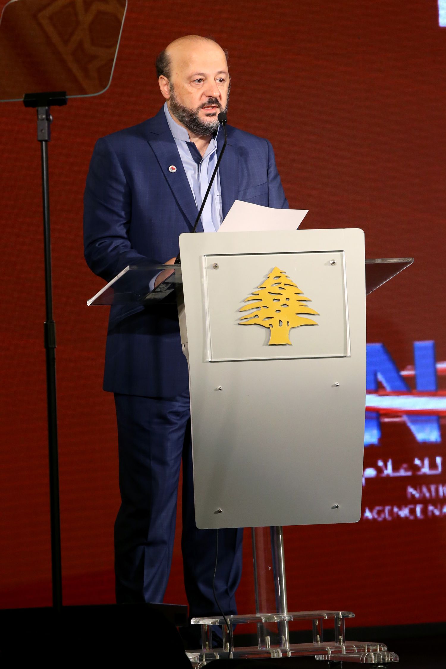 وزير الإعلام اللبناني ملحم رياشي