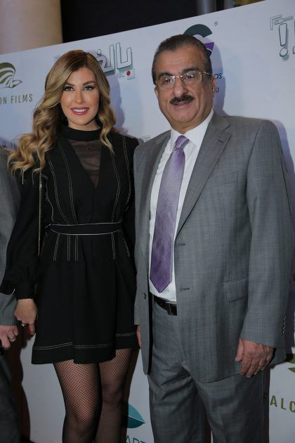 صبحي سنان والعلامية والممثلة اللبنانية ريتا حرب