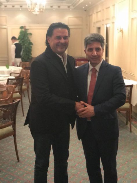 السفير اللبناني علي ضاهر يلتقي براغب علامة في أوكرانيا