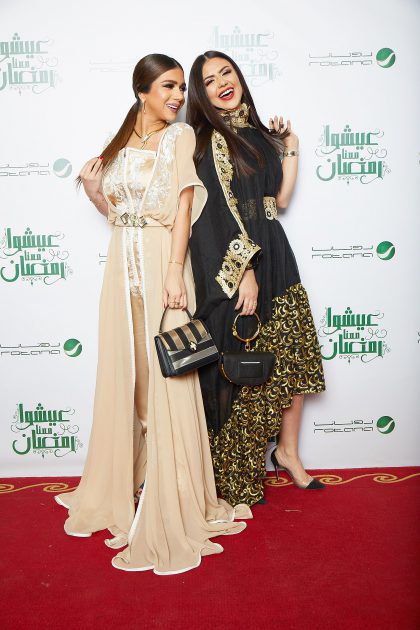 الفاشيونيستا ومدونة الموضة والجمال ديما الأسدي والممثلة العراقية تمارا جمال