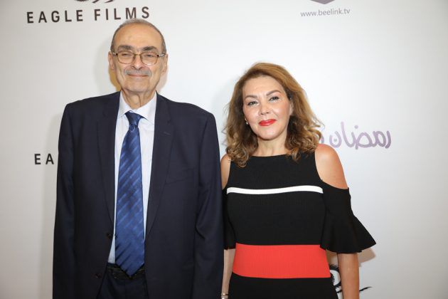 الكاتب اللبناني شكري أنيس فاخوري وزوجته