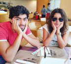سميرة سعيد وشادي في مطار بيروت