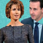 أسماء الأسد بلا شعر في الكنيسة وبشار الأسد معها - صورة