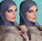 سارة الودعاني بالحجاب وتتاجر برضيعها - صورة