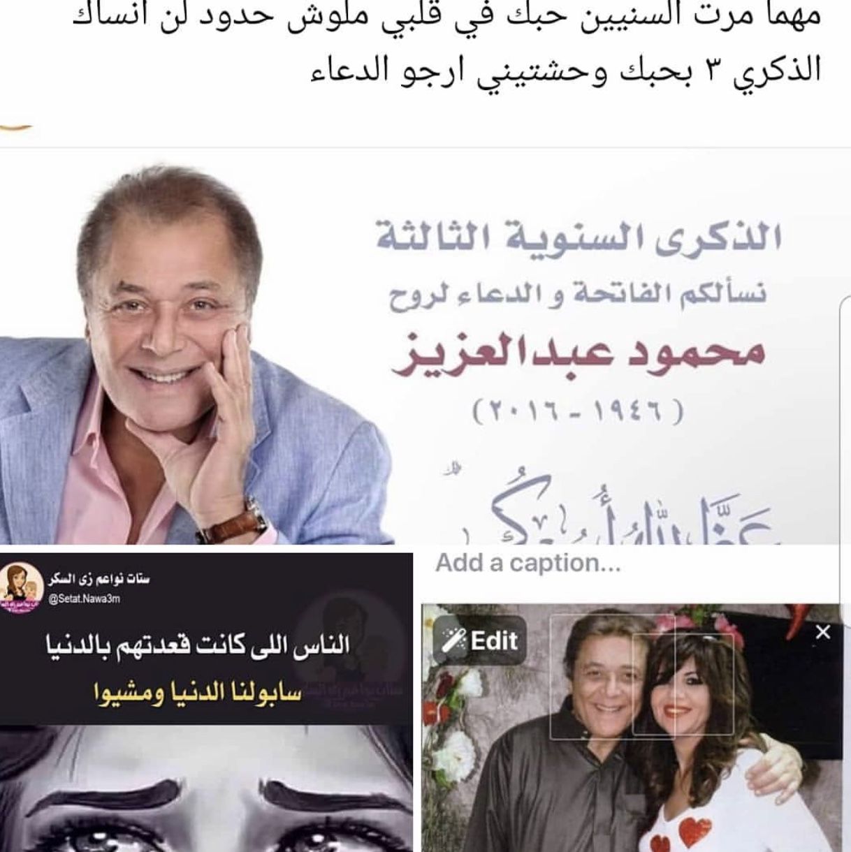 بوسي شلبي ورسالتها لمحمود عبد العزيز