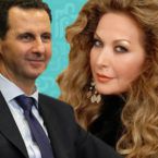 رغدة في سوريا وبين صورتيْ حافظ وبشار الأسد - صور