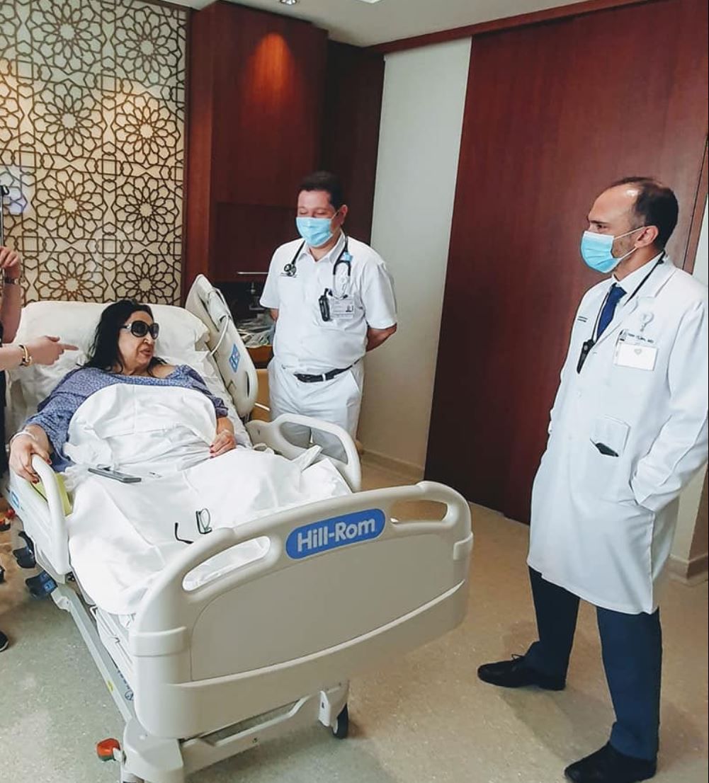 سميرة توفيق في المستشفى