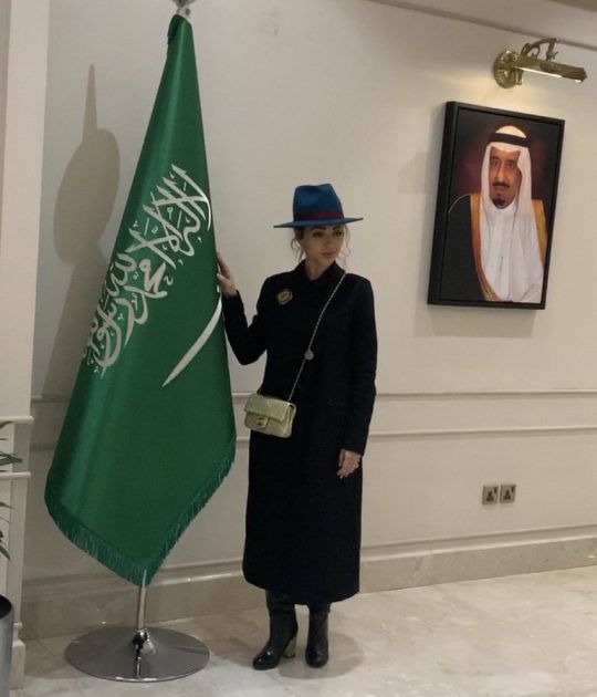 ميريام فارس هذا ما ارتدته للاحتفال بالسعودية - صورة