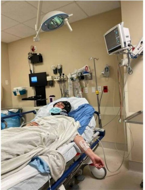 ميار الببلاوي في المستشفى - صورة