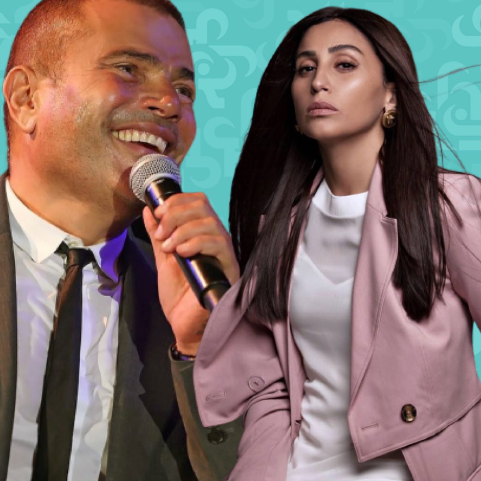 هل خان عمرو دياب دينا الشربيني مع هذه الممثلة؟