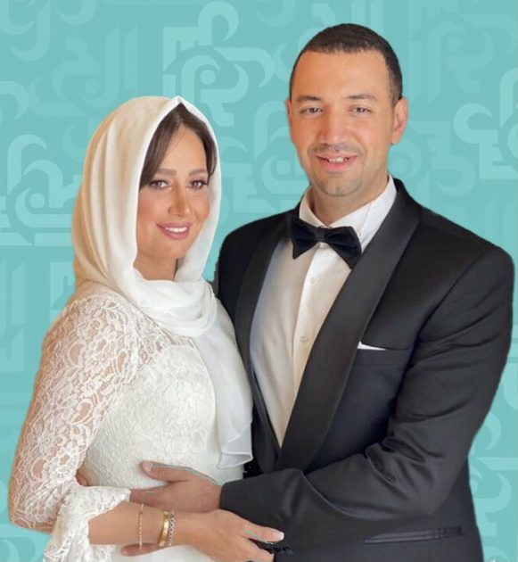 أول صورة لحلا شيحة مع زوجها الداعية وارتدت الحجاب!