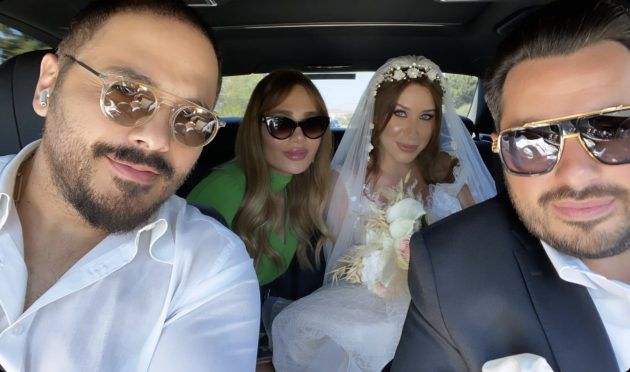 رامي عياش وداليدا يرافقان العروسين