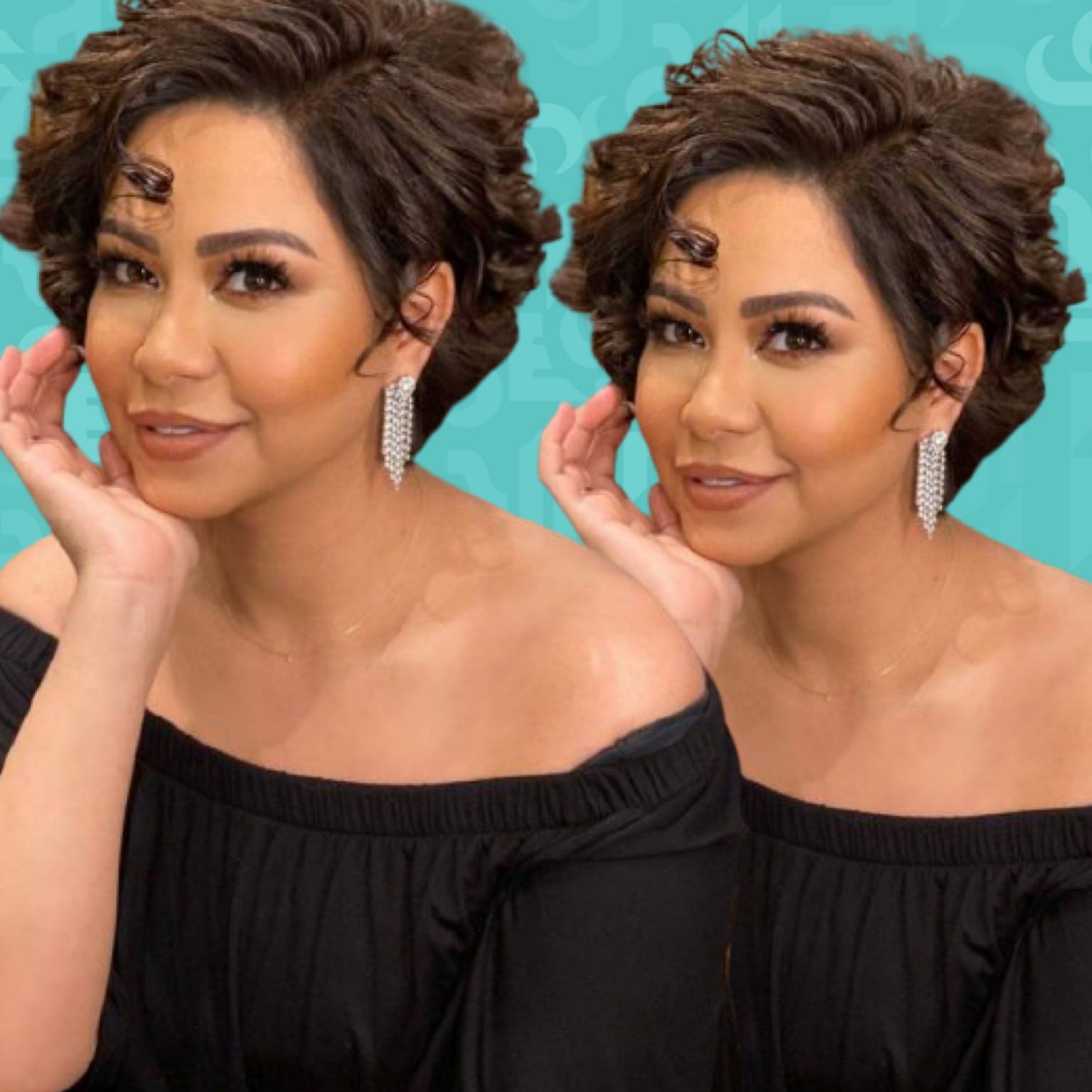 شيرين تهنيء زوجها وتنفي طلاقهما بصورة