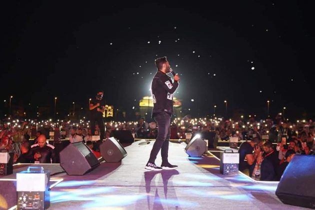 تامر حسني وأضخم حفل في دمياط - صور