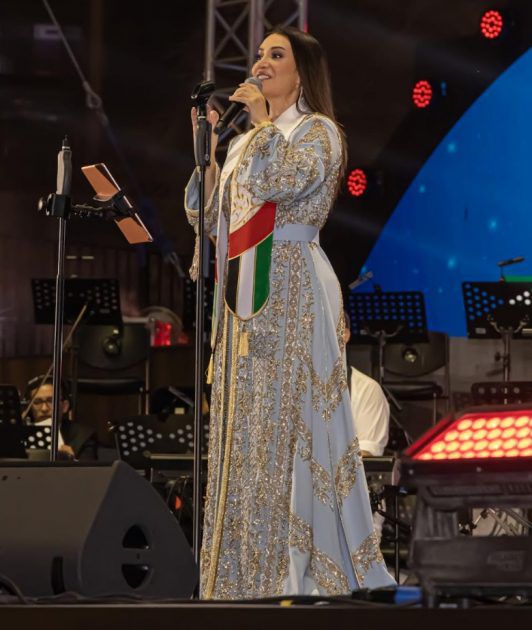 ديانا حداد تحتفل باليوم الوطني الإماراتي الـ50 - صور