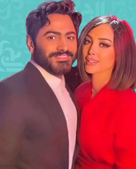 بسمة بوسيل تغني أمام زوجها تامر حسني ويحرجها! - فيديو