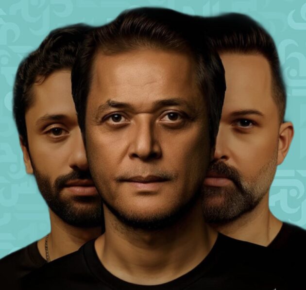 محمود عبد العزيز وابناه